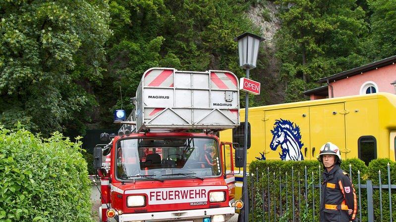 Felssturz in Fürbergstraße