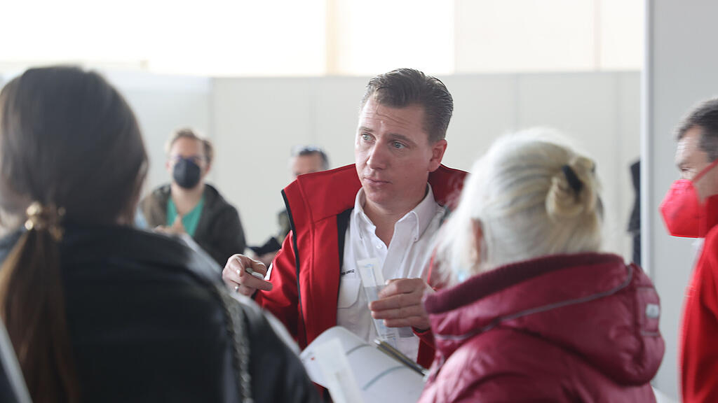Ankunftszentrum für Ukraine-Flüchtlinge beim Messezentrum