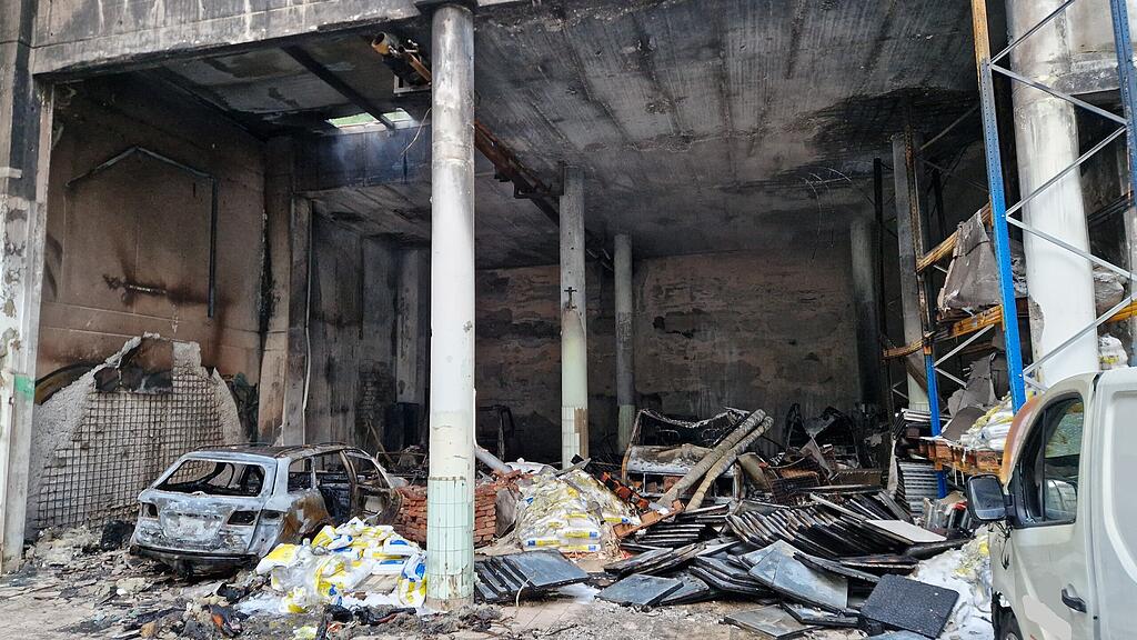 Brand Hallein Lagerhalle