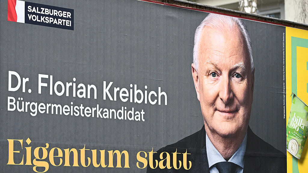 Gemeindewahl: Wahlplakate in Salzburg-Stadt