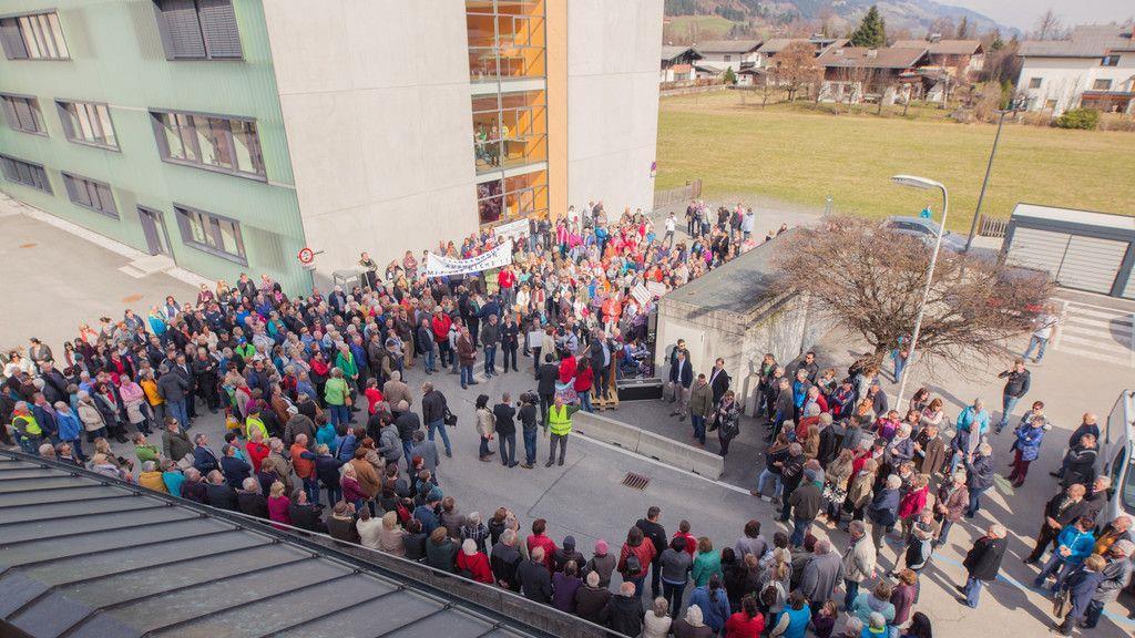 Demo für Krankenhaus in Mittersill