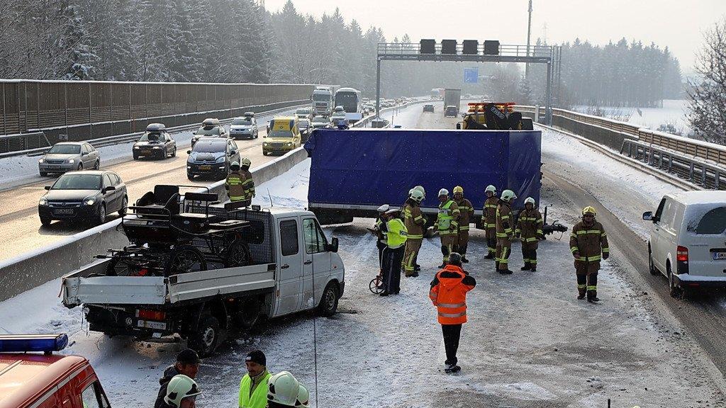 Unfall auf Tauernautobahn bei Kuchl