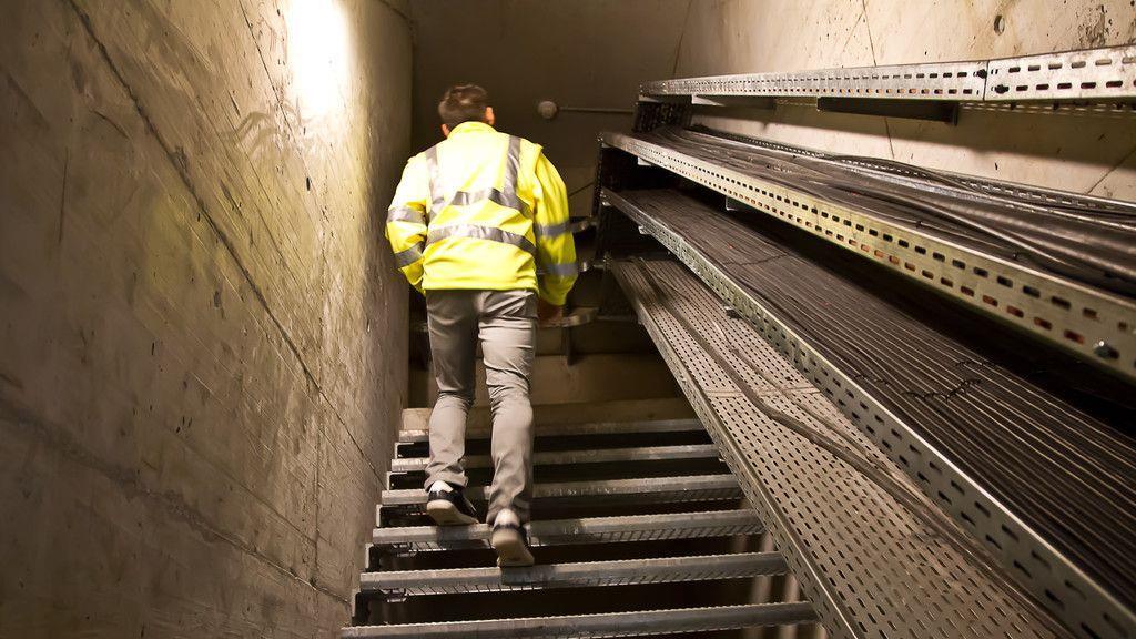 Feinschliff an der Baustelle im Lieferinger Tunnel