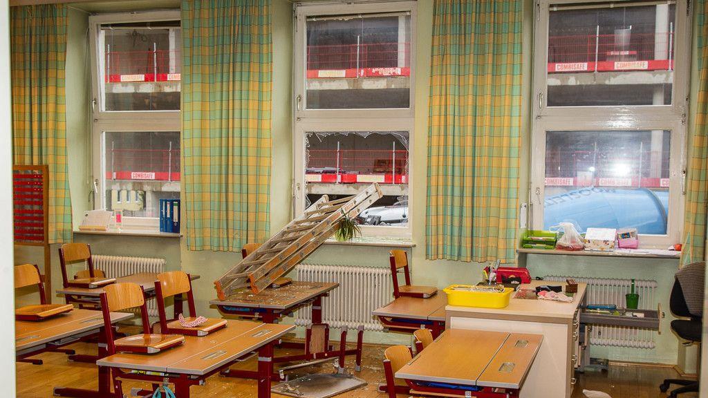 Volksschule Gnigl verwüstet