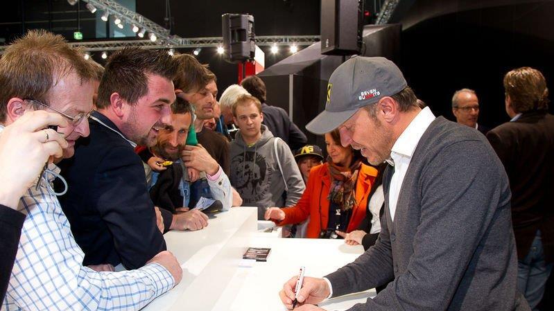 Autogrammstunde mit Hermann Maier