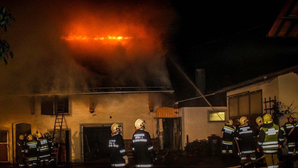 Großbrand in Weng