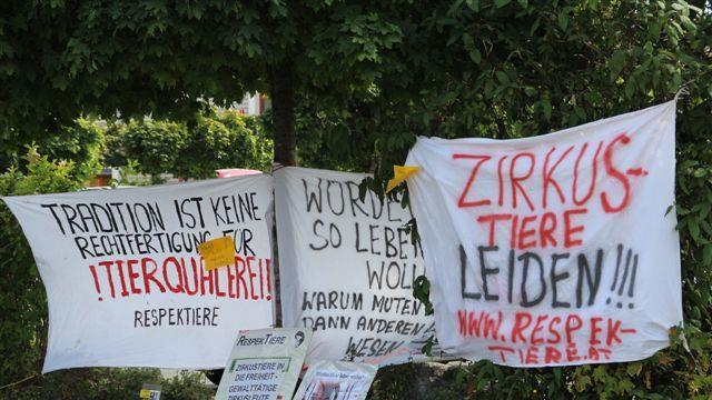 Demo gegen Circus Luna