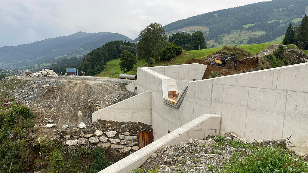 Neue Wildbach-Sperre in Hollersbach