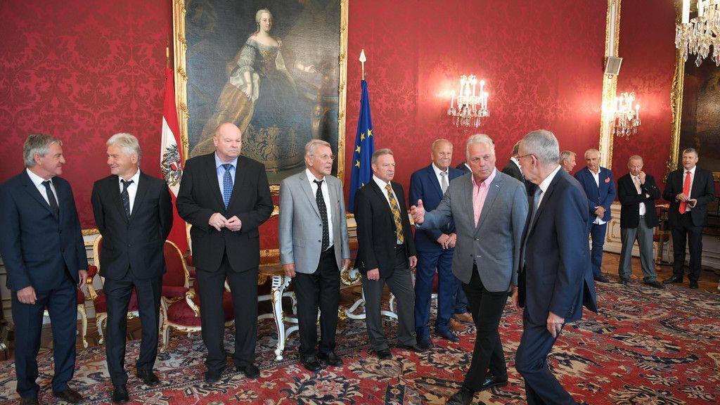 Cordoba-Helden 40 Jahre danach in der Hofburg empfangen