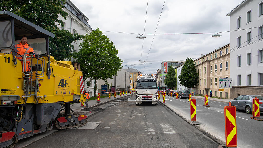 Ignaz Harrer Straße, Baustelle