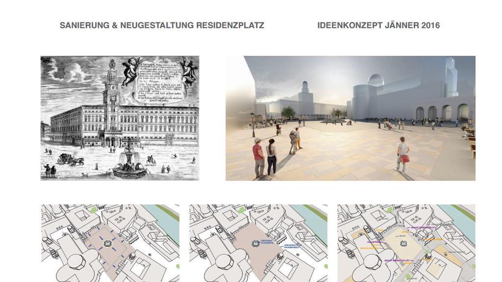 Konzept und Präsentation für den neuen Residenzplatz