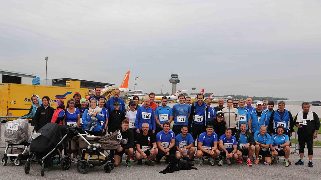 100 Teilnehmer nahmen am ersten Salzburg Airportlauf teil.