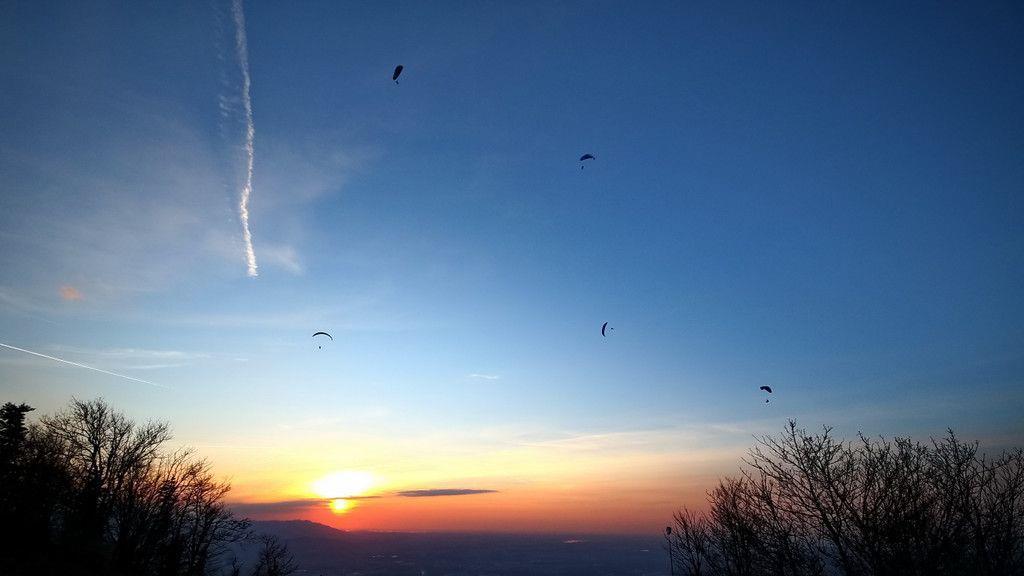 Sonnenuntergang am Gaisberg