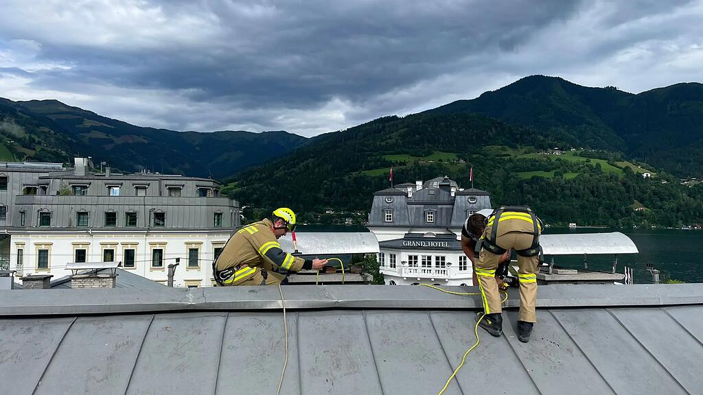 Sturm-Einsätze halten Feuerwehr Zell am See auf Trab