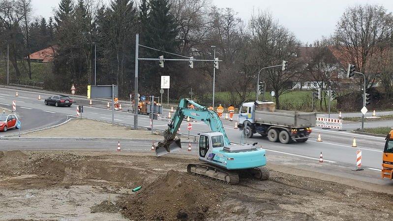 Arbeiten auf der B20