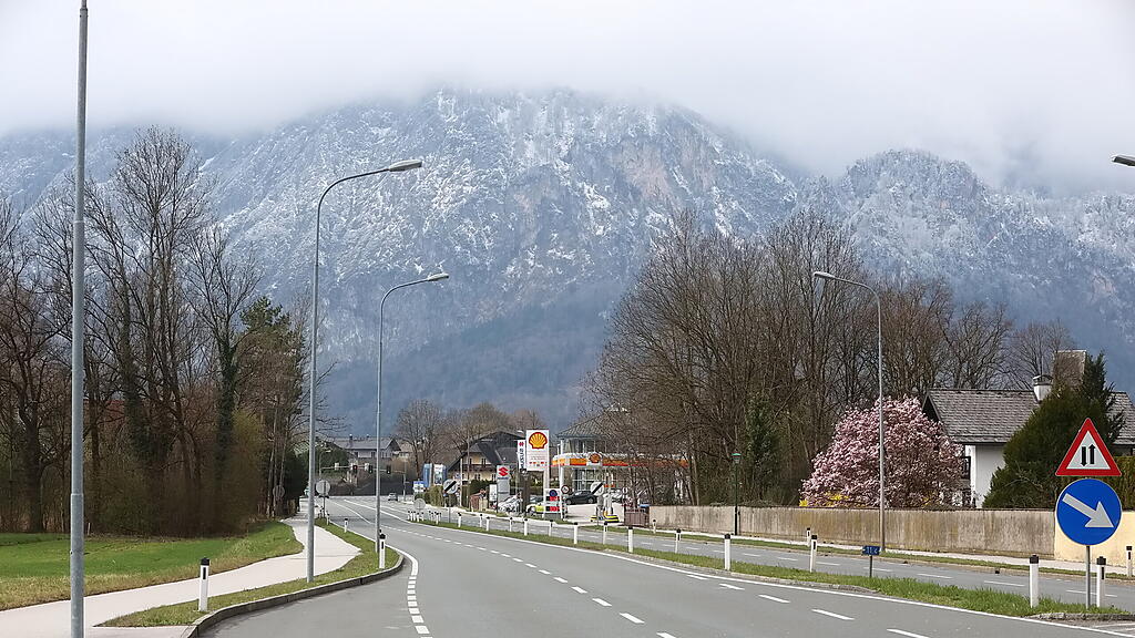 Leere Straßen in Salzburg