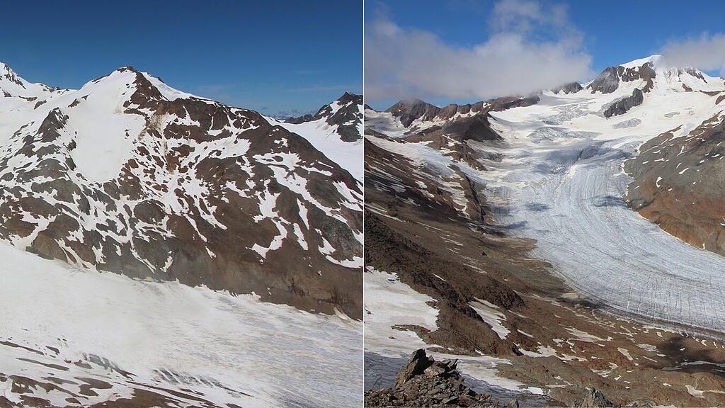 Hintereisferner: Schnee am Gletscher schwindet