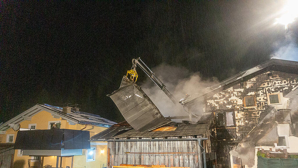 Großbrand in Annaberg-Lungötz