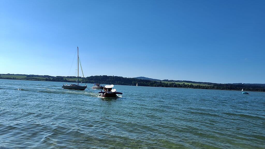Rettungsaktion Wallersee