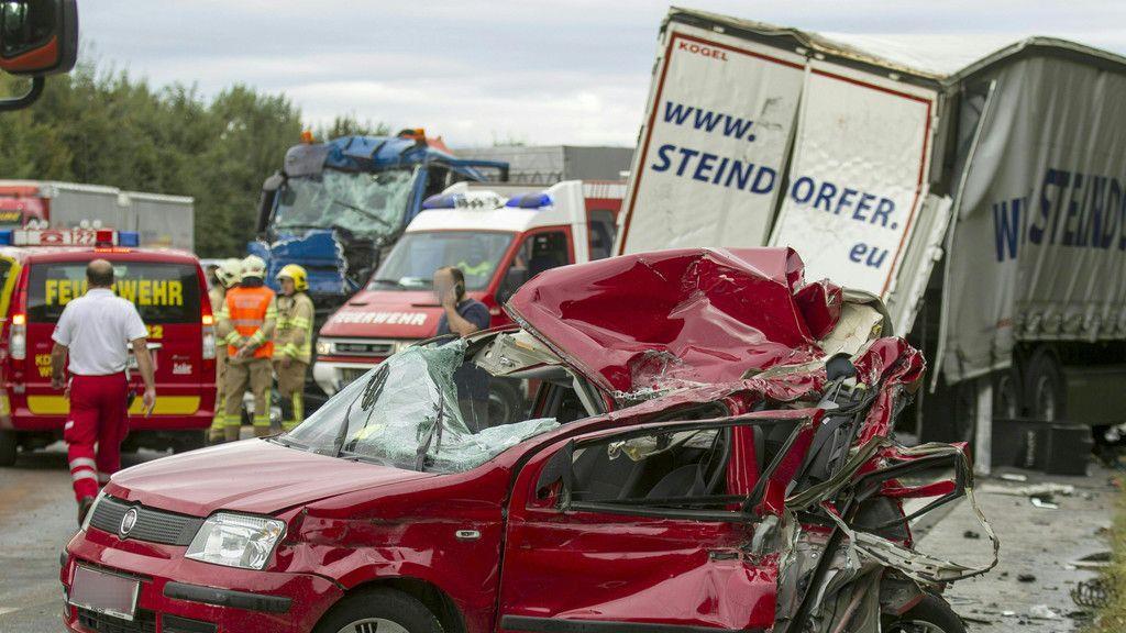 Verkehrsunfall auf der A2 nahe Graz