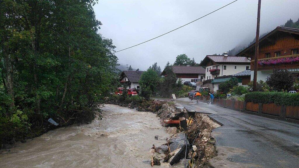 Hochwassersch\u00e4den im Lammertal