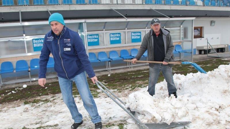Grödig schaufelt sich frei