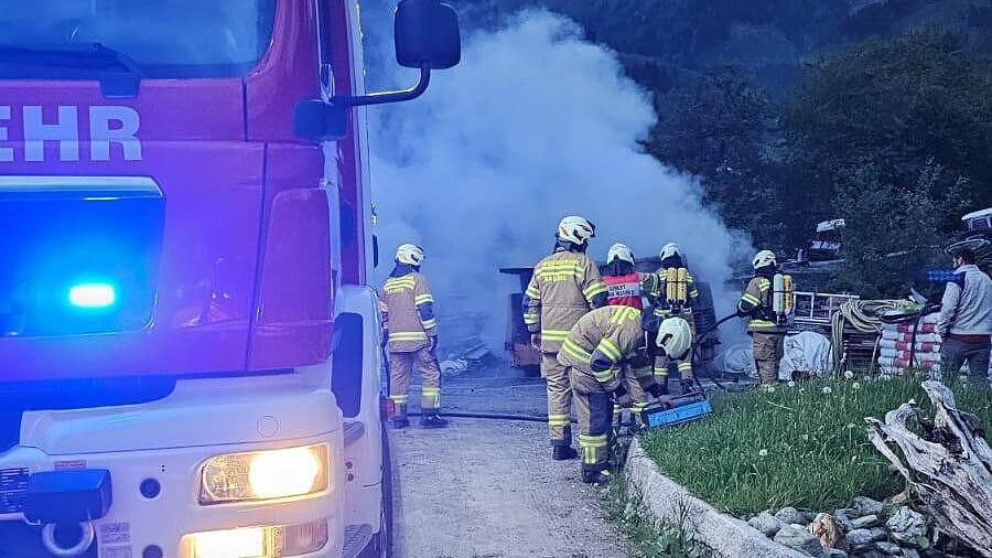 Alarmstufe 3 bei Brand auf Bergbauernhof in Rauris