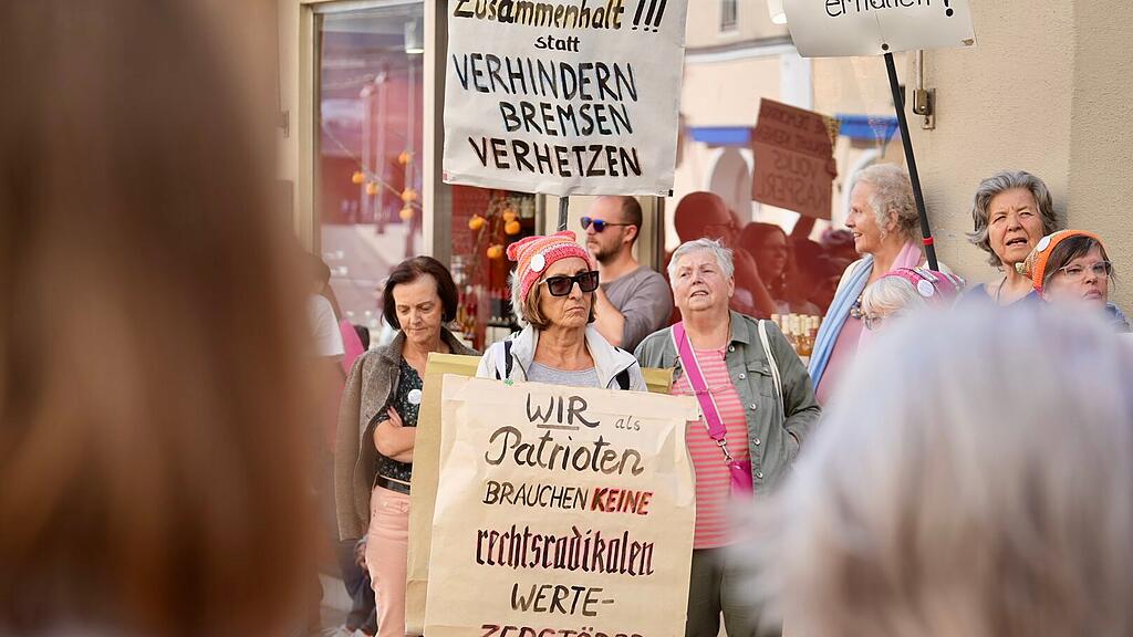 "Demo gegen rechts" in Salzburg