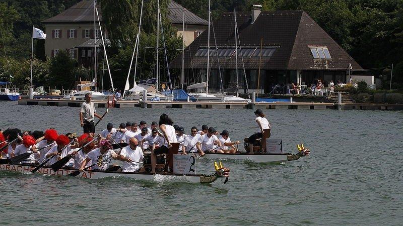 Drachenboot-Action am Mattsee