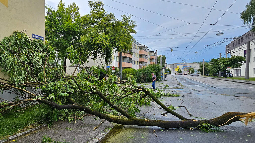 Unwetter-Schäden in Salzburg