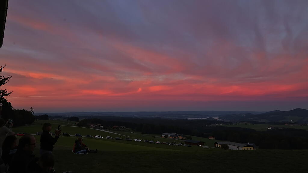 Mondfinsternis über Salzburg