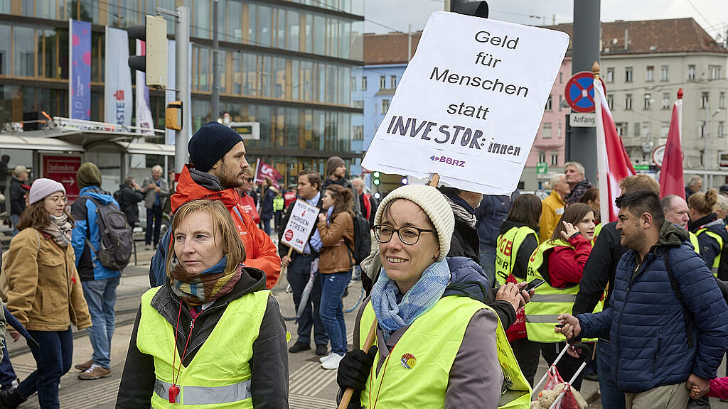 ÖGB-Demo in Wien