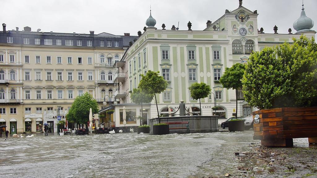 Gmunden überschwemmt