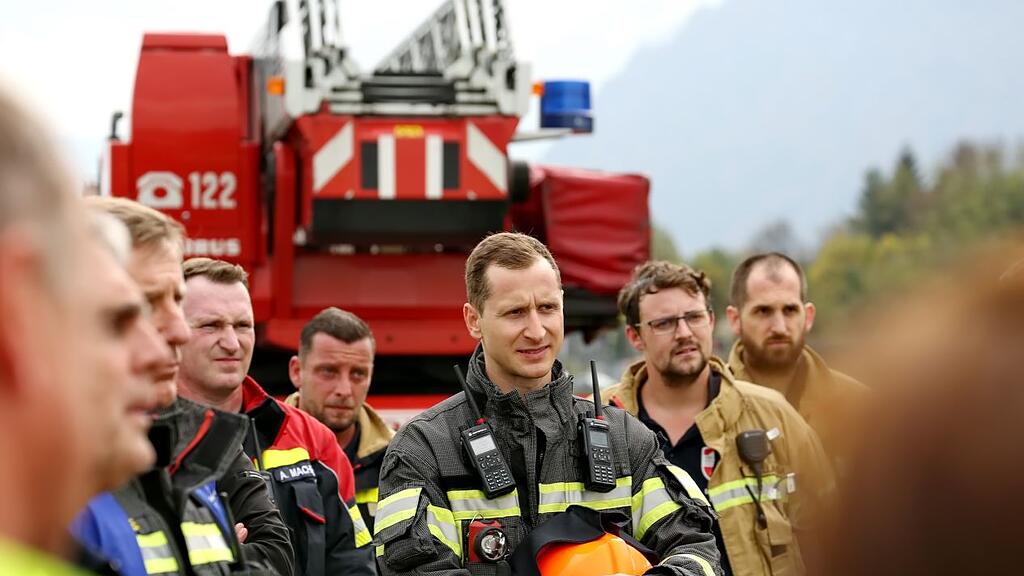 Große Übung am Salzburger Flughafen