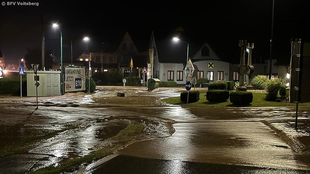 Unwetter in Voitsberg