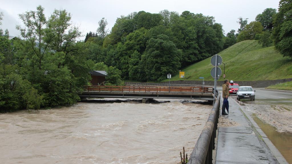 Hochwasser im Raum Berchtesgaden