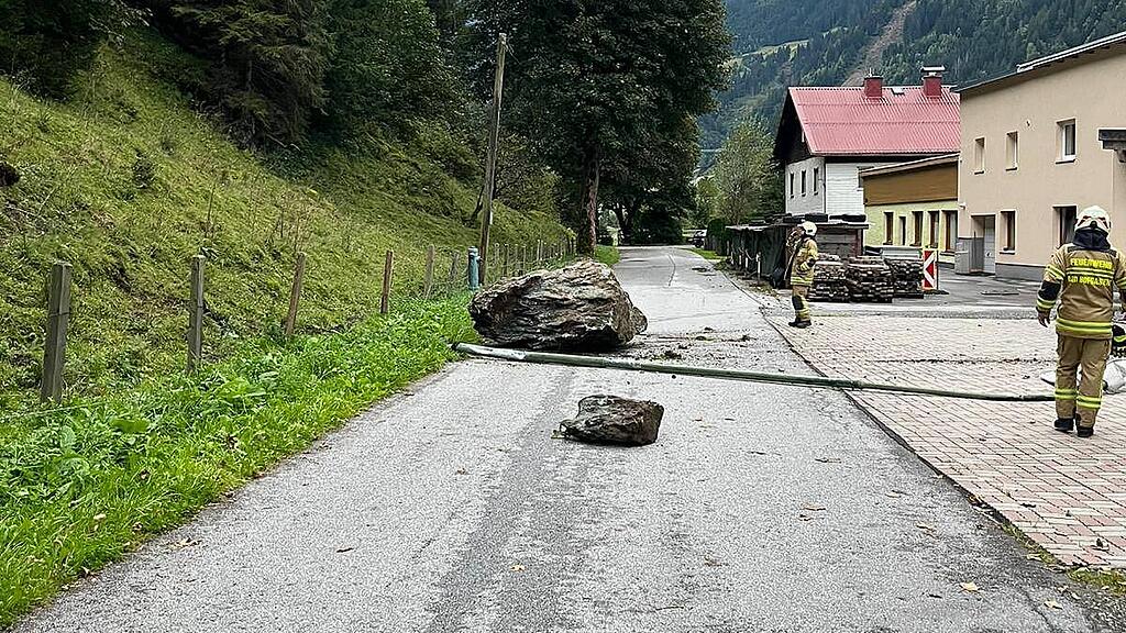 Felssturz in Bad Hofgastein