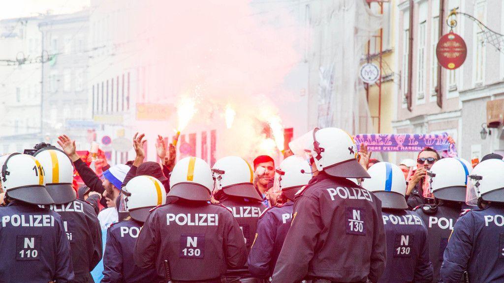 Fanmarsch Marseille vs. RB Salzburg