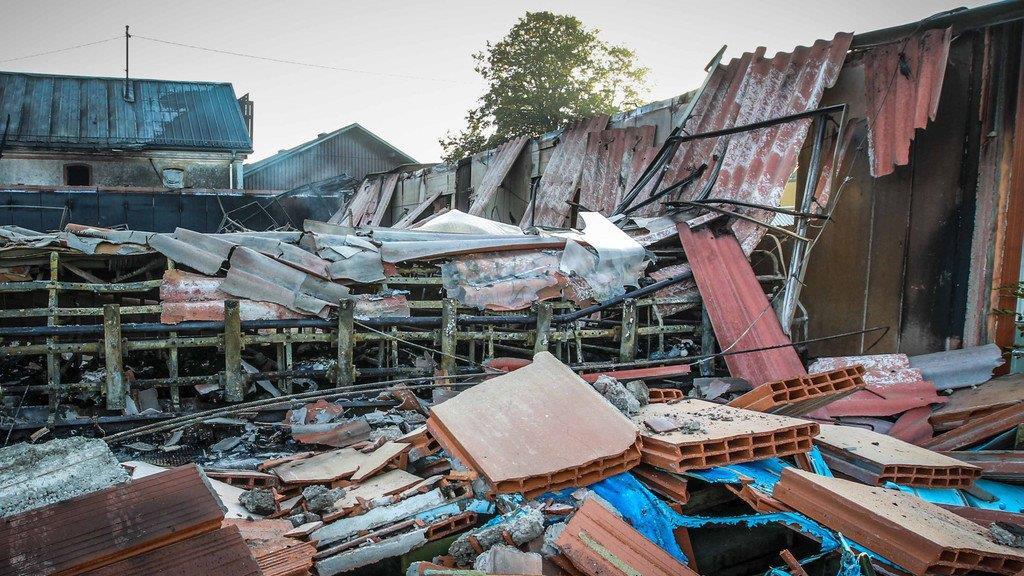 Großbrand: Tag danach