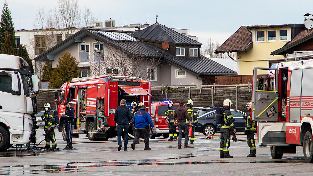 Lkw-Brand Spedition Salzburg