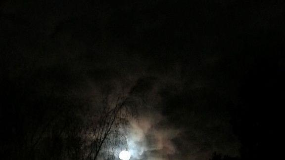 Super-Blauer-Blutmond über Salzburg