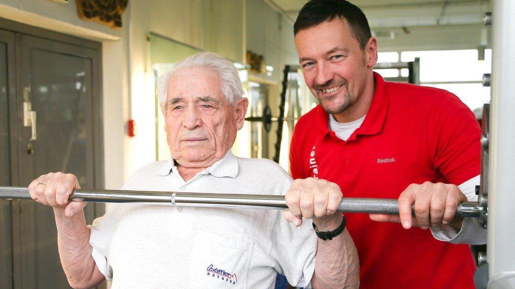 Wallner im Training