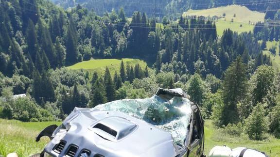Pkw-Absturz in St. Johann