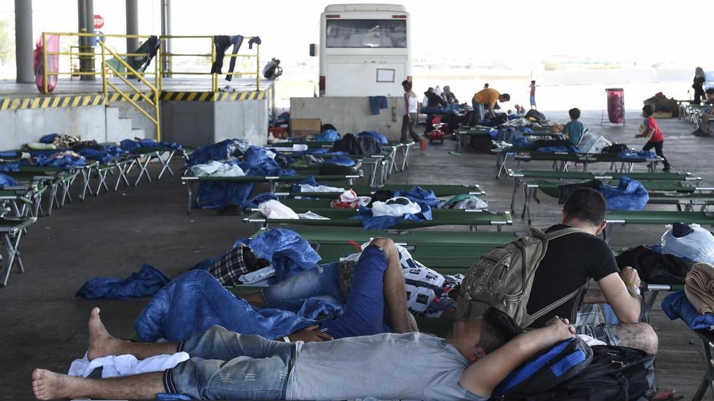 Flüchtlingsbetreuungsstelle in Nickelsdorf