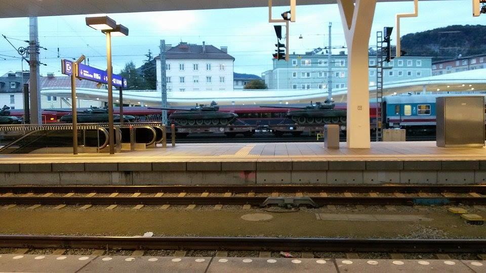 Panzer am Hauptbahnhof