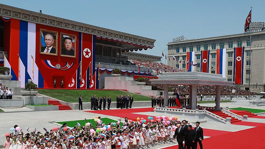 Empfang für Putin in Nordkorea