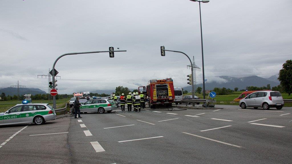 Unfall mit Polizeiauto