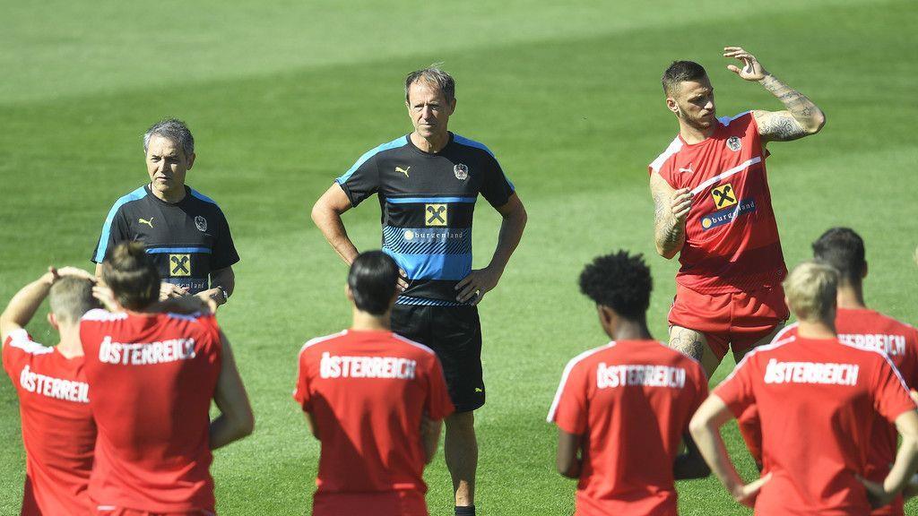 ÖFB-Team beim Training in Maria Enzersdorf