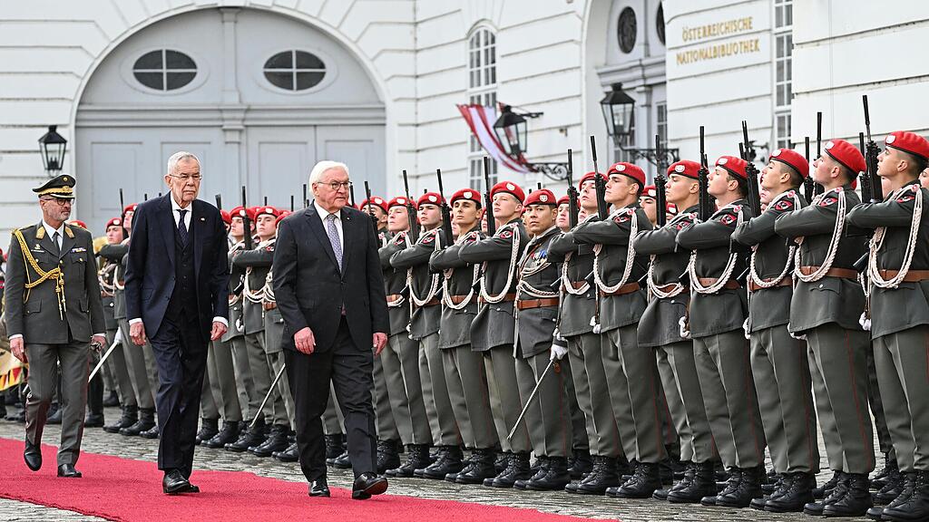 Historischer Staatsbesuch: Van der Bellen empfängt deutschen Amtskollegen Steinmeier