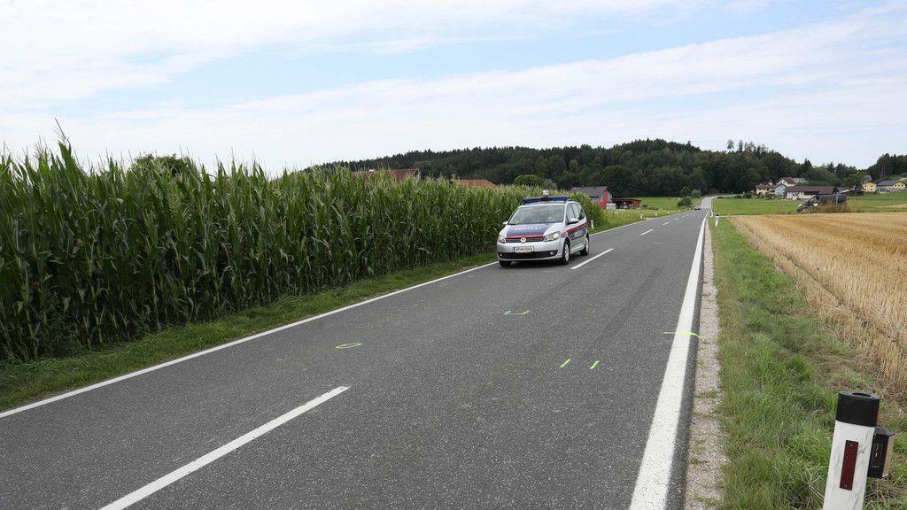 Tödlicher Unfall in Franking: Unfallstelle am Tag danach